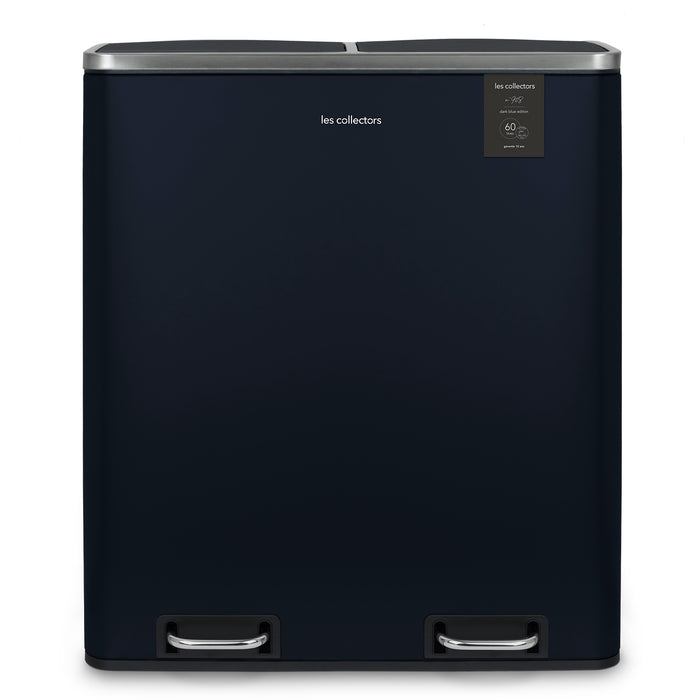 Pattumiera per differenziata 2x30L blu