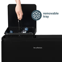 Pattumiera per differenziata 2x30L nera