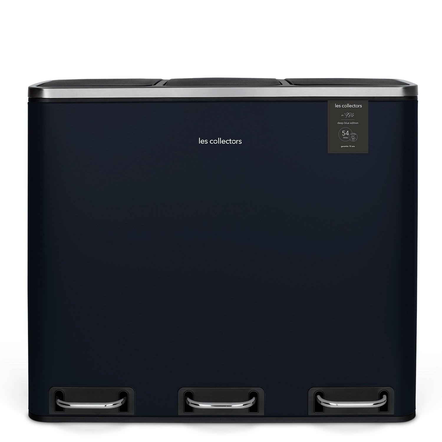 Pattumiera per differenziata 3x18L blu