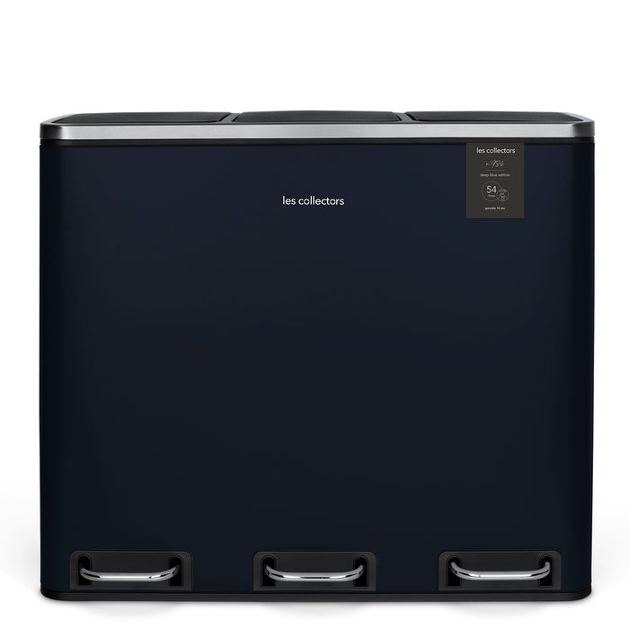 Pattumiera per differenziata 3x18L blu