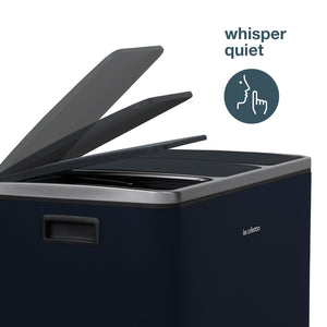 Pattumiera per differenziata 3x18L blu