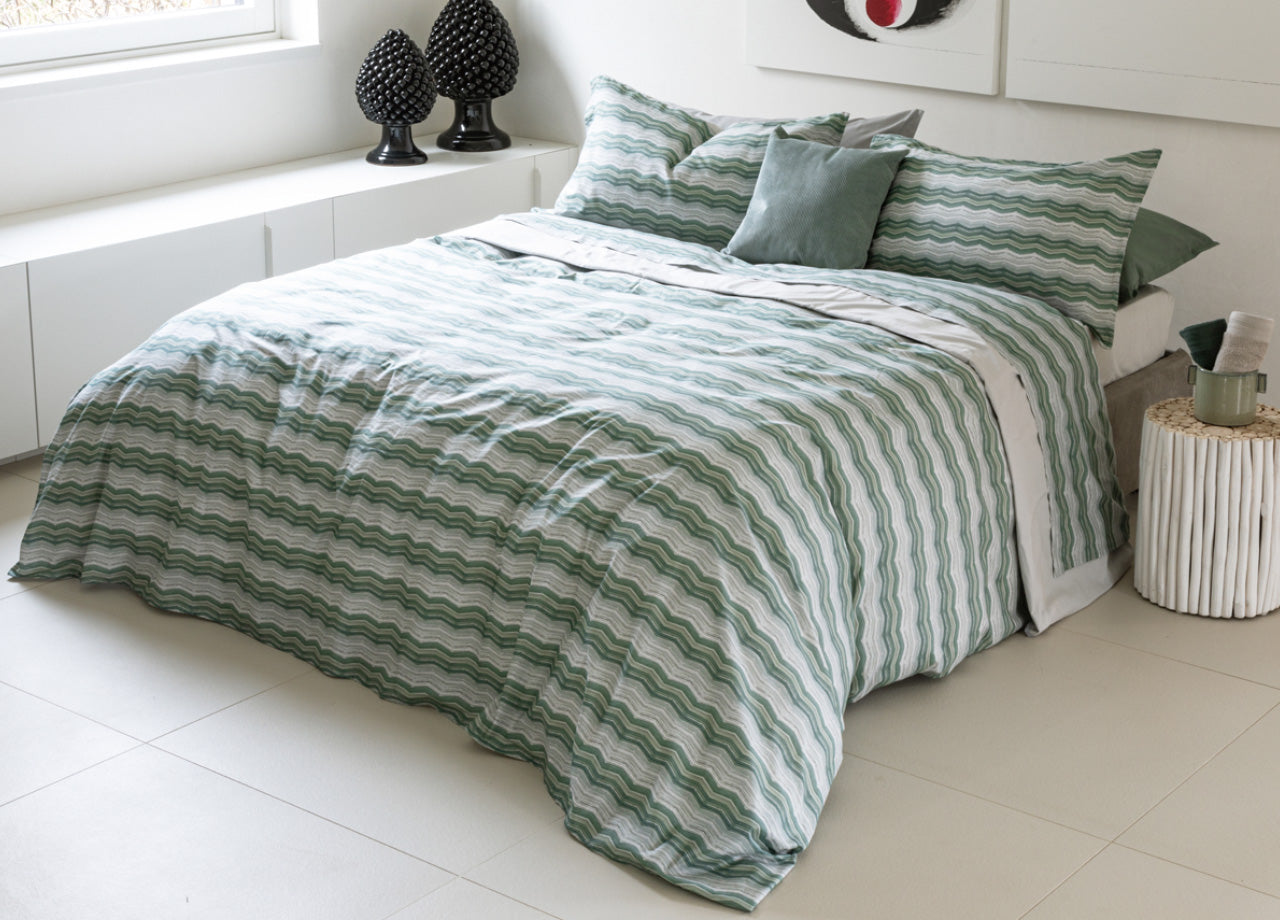 Trapunta Letto Doubleface Modello Les Uniques Dis. 2514 - Matrimoniale - Verde 133