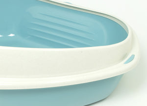 Lettiera Toilette Per Gatti Angolare 58x48x20,5cm Modello 700091 Colore Azzurro