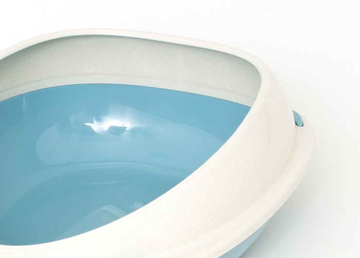 Lettiera Toilette Per Gatti Ovale 57x40x19cm Modello 700089 Colore Azzurro