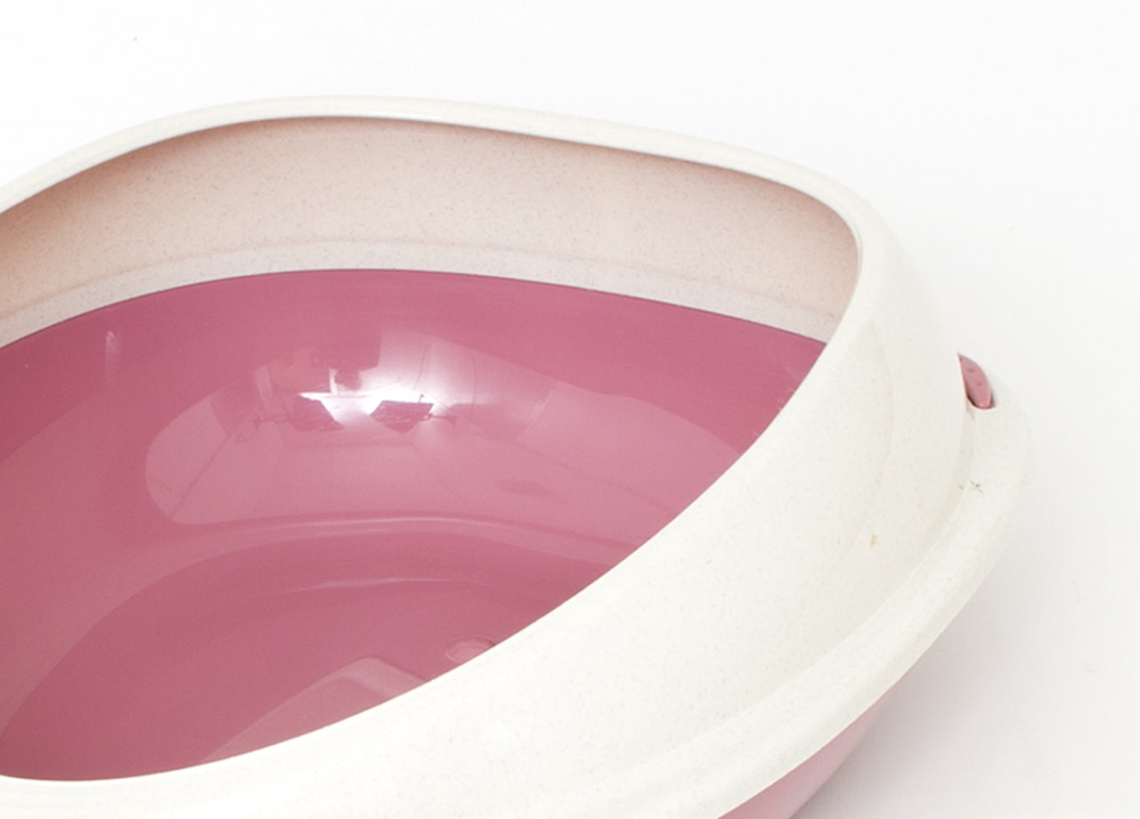 Lettiera Toilette Per Gatti Ovale 57x40x19cm Modello 700089 Colore Rosa
