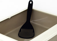 Lettiera Toilette Per Gatti Rettangolare 44x34x11cm Con Paletta Mod 700092 Beige