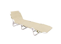 Lettino Spiaggia Piscina Schienale Regolabile Pieghevole Camping Beach Buenos Aires - Lettino - Beige