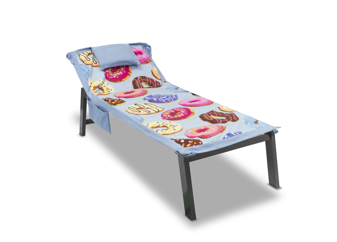 Telo Mare Da Lettino Con Cuscino Modello Comodo Summer Disegno Ciambella