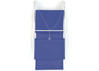 Lettino Spiaggia Piscina Schienale Regolabile Pieghevole Camping Beach La Plata - Lettino - Blu