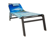 Lettino Mare Microfibra Lettino Con Cuscino E Tasche Modello Trip - Lettino - Spiaggia