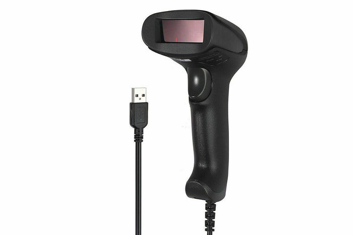 LETTORE CODICE A BARRE BARCODE SCANNER CON CAVO USB PISTOLA LASER Q-A202