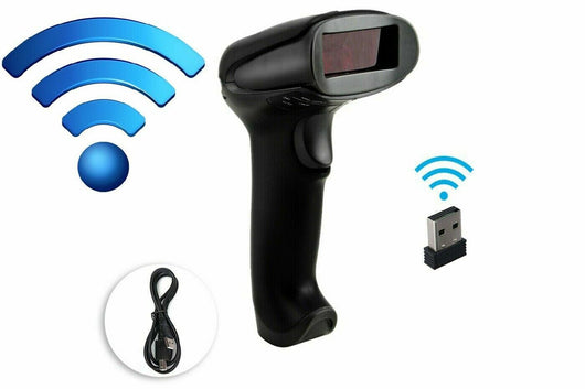 LETTORE DI CODICE A BARRE BARCODE SCANNER SENZA FILI WIRELESS LASER Q-A203