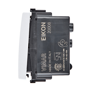 Vimar pulsante 1p no 10a illuminabile con tasto sostituibile serie eikon *** colore bianco, confezione 1