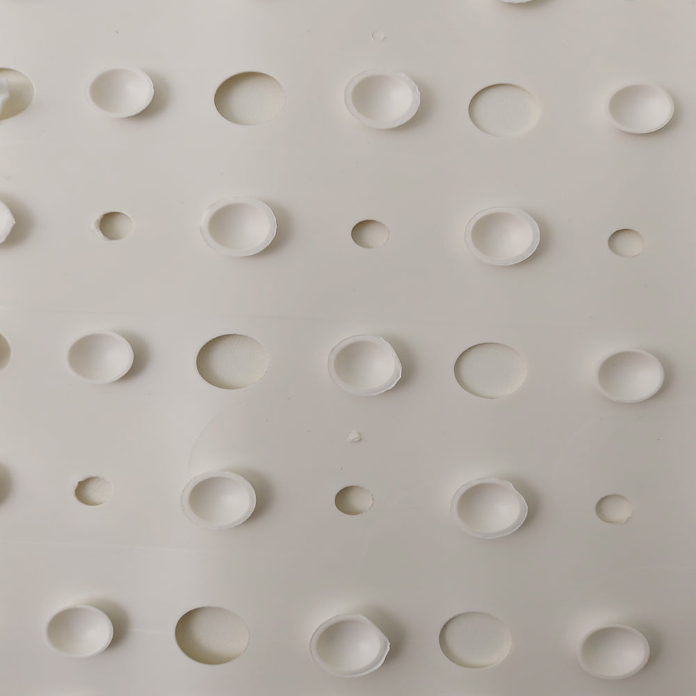 Ogomondo tappeto antiscivolo per vasca rettangolare in gomma *** tinta bianco, confezione 1