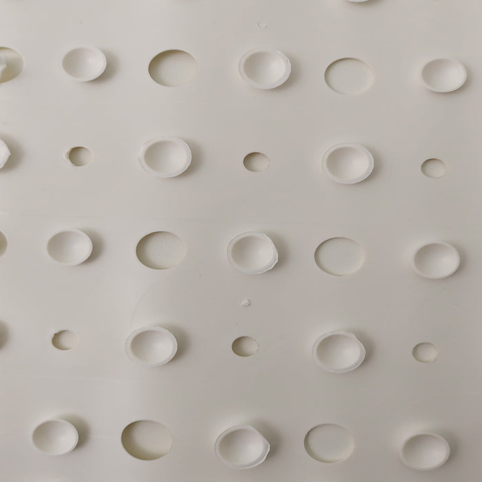 Ogomondo tappeto antiscivolo per vasca rettangolare in gomma *** tinta bianco, confezione 1