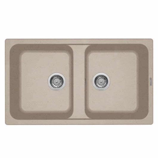 Lavello Elleci Incasso 2 vasche 86x50 Life 450 Granitek Avena LG245051