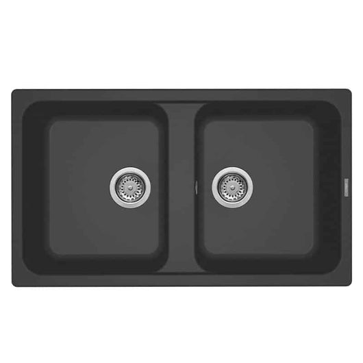 Lavello Elleci Incasso 2 vasche 86x50 Life 450 Granitek Antracite LG245059