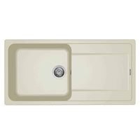 Lavello Elleci Incasso 1 vasca 100x50 Life 480 Granitek Bianco Antico LG248062