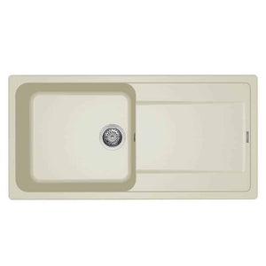 Lavello Elleci Incasso 1 vasca 100x50 Life 480 Granitek Bianco Antico LG248062