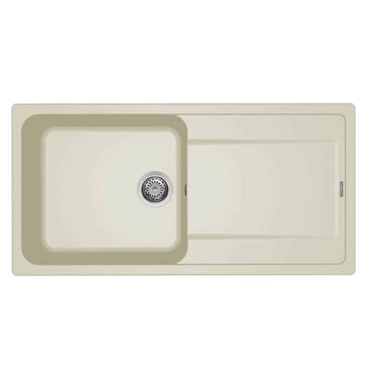 Lavello Elleci Incasso 1 vasca 100x50 Life 480 Granitek Bianco Antico LG248062