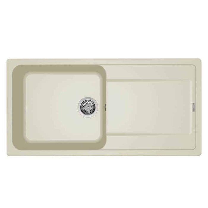 Lavello Elleci Incasso 1 vasca 100x50 Life 480 Granitek Bianco Antico LG248062