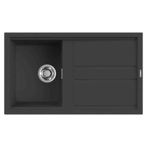 Lavello Elleci Incasso 1 vasca 86x51 Best 400 Granitek Antracite LGB40059