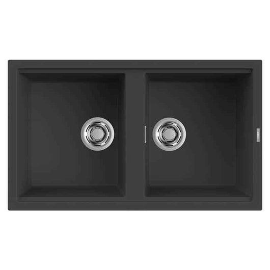 Lavello Elleci Incasso 2 vasche 86x51 Best 450 Granitek Antracite LGB45059