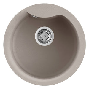 Lavello Tondo Elleci Incasso Ego ROUND Granitek Grigio Tortora LGEROU43