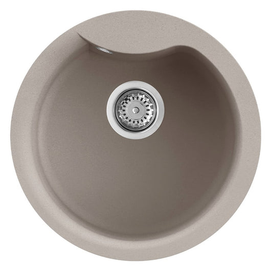 Lavello Tondo Elleci Incasso Ego ROUND Granitek Grigio Tortora LGEROU43