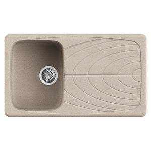 Lavello Elleci Incasso 1 vasca 86x50 Master 400 Granitek Avena LGM40051