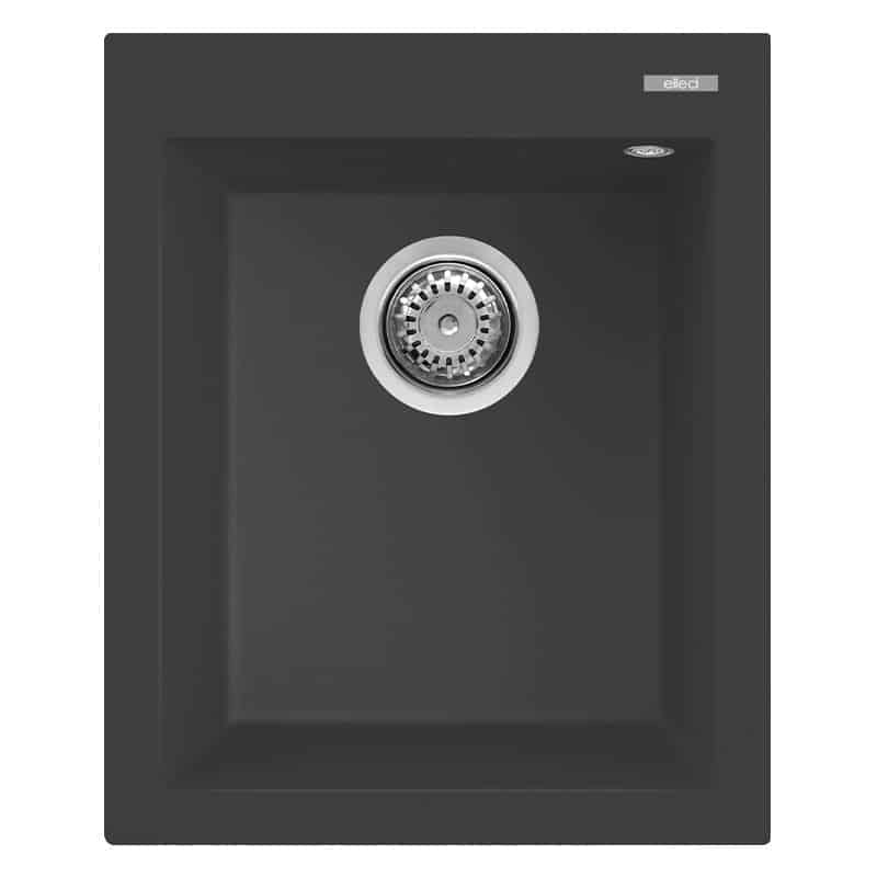 Lavello Elleci Incasso 1 vasca 41x50 Quadra 100 Granitek Antracite LGQ10059