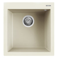 Lavello Elleci Incasso 1 vasca 47x50 Quadra 102 Granitek Bianco Antico LGQ10262