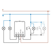 Relè interruttore elettromeccanico impulsi circuito bobina finder