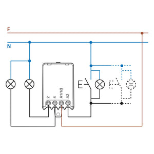 Relè interruttore elettromeccanico impulsi circuito bobina finder