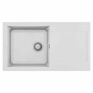 Lavello Elleci Incasso 1 vasca 78x43,5 Easy 290 Granitek Bianco LGY29068