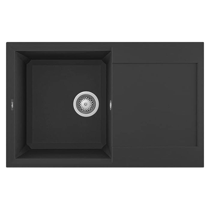 Lavello Elleci Incasso 1 vasca 79x50 Easy 300 Granitek Nero LGY30040