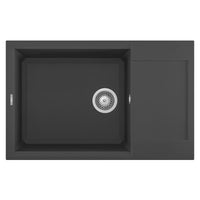 Lavello Elleci Incasso 1 vasca 78x50 Easy 310 Granitek Antracite LGY31059