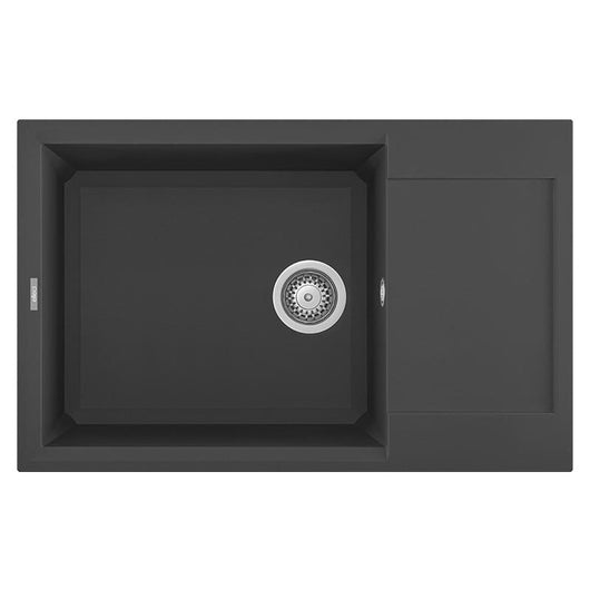 Lavello Elleci Incasso 1 vasca 78x50 Easy 310 Granitek Antracite LGY31059