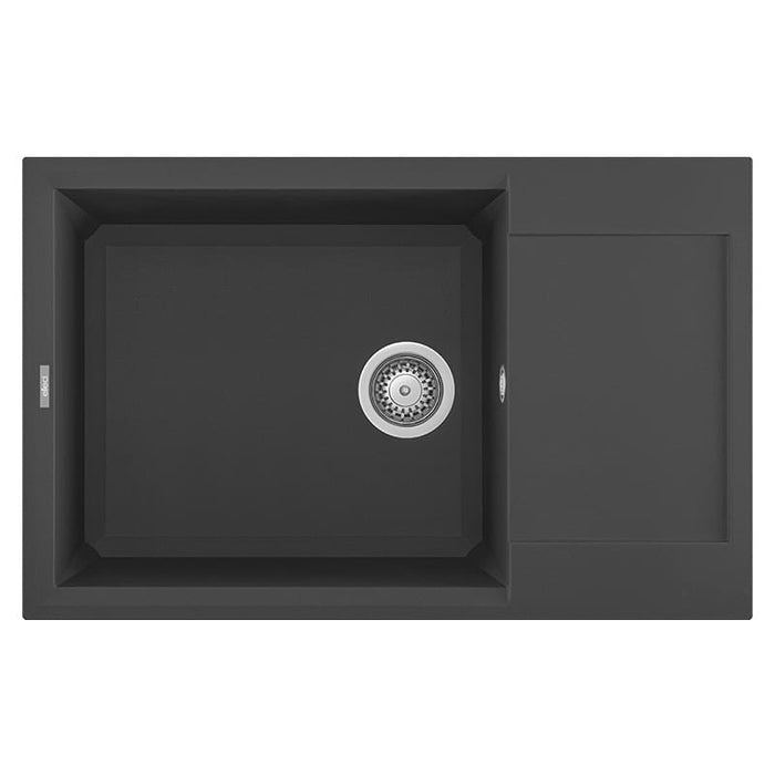 Lavello Elleci Incasso 1 vasca 78x50 Easy 310 Granitek Antracite LGY31059