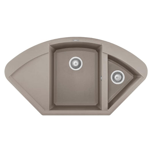 Lavello Elleci Incasso Easy CORNER Granitek Grigio Tortora LGYCOR43