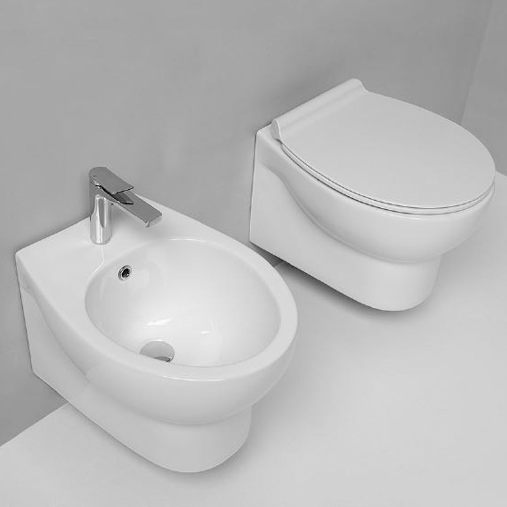 Ogomondo sanitari ceramica dark sospesi vaso wc bidet sedile