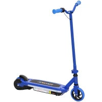 Monopattino elettrico per bambini 6-14 anni, velocità massima 10 km/h, luci LED colorate, freno elettronico, blu