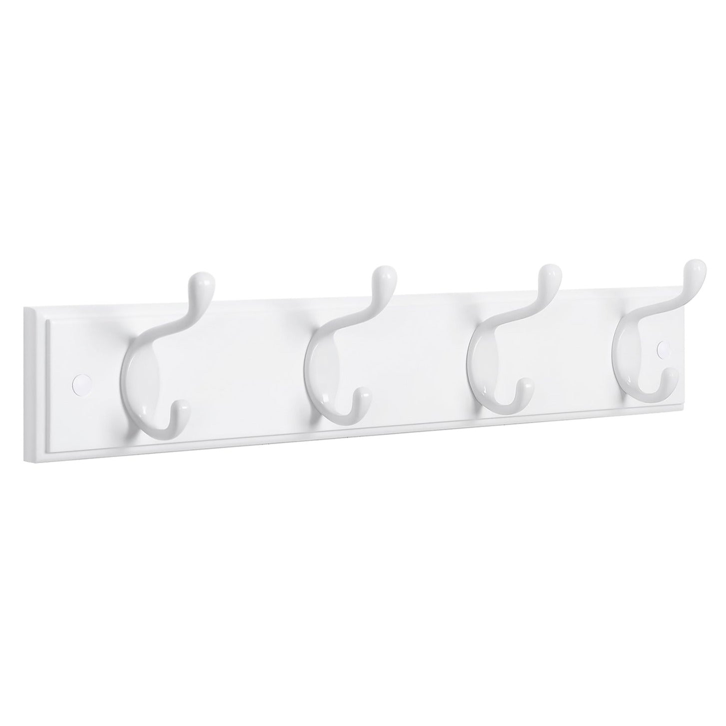 Appendiabiti da parete appendiabiti con 4 ganci per cappelli sciarpe ombrelli chiavi 40 cm per ingresso bagno bianco 12_0003150