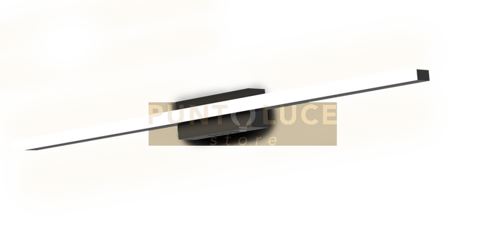 LINEAR-80 Applique da parete o soffitto nero opaco a led 19W dimmerabile  SDD 2800 - 5000k lunghezza 80cm