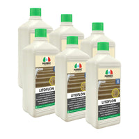 Protettivo antimacchia per cemento, pietre arenarie LITOFLON   1LTx6Pz