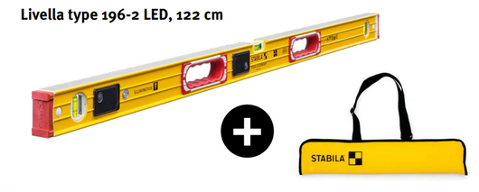 LIVELLA TYPE 196-2 LED, 122 cm - STABILA