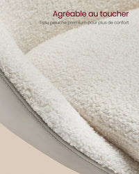 Sedia regolabile da toeletta sedia girevole da ufficio sgabello da bar con schienale e base in acciaio per bar ufficio toeletta sala da pranzo bianco 12_0004966