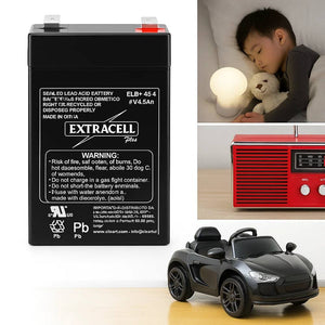 Batteria piombo 4v 4.5ah ricaricabile sigillata agm compatta