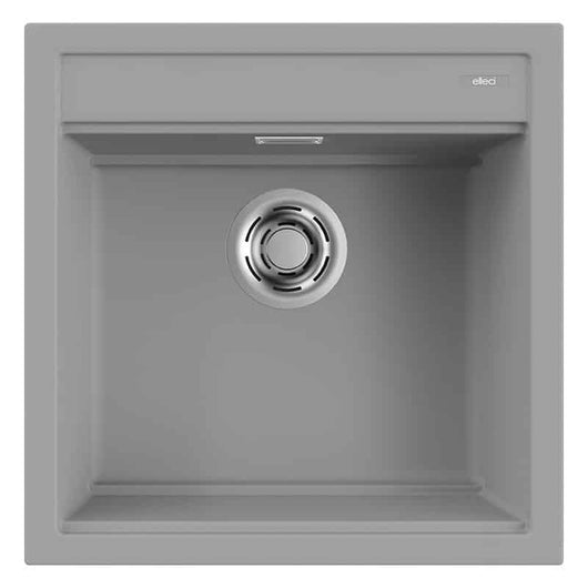 Lavello Elleci Incasso 1 vasca 51x51 Best 104 Keratek Plus Grigio Light Grey LKB10497