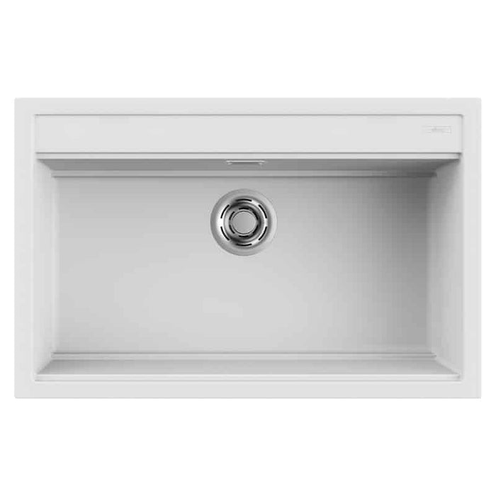 Lavello Elleci Incasso 1 vasca 79x51 Best 130 Keratek Plus Bianco White Assoluto LKB13096